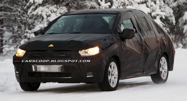  SPIED: New Citroën C4 Saloon Trots out to Scandinavia for Some Winter Tests