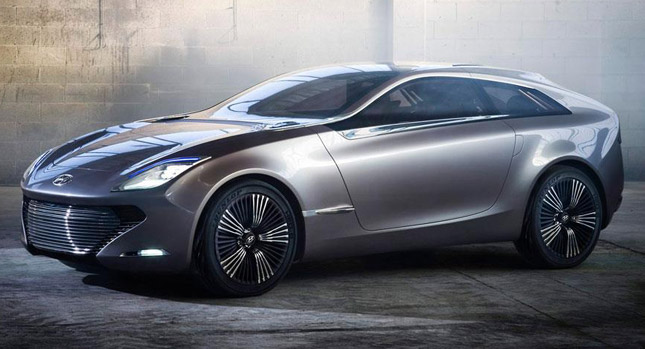  Hyundai i-oniq Concept is a RWD Electric Coupe with a Range Extender Petrol Engine