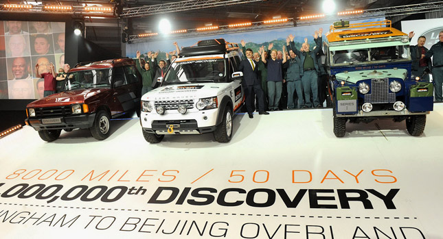  Land Rover Builds 1 Millionth Discovery, Prepares an Epic Road Trip to China to Celebrate