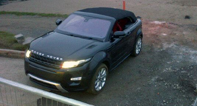  Another Live Photo of the Range Rover Evoque Convertible Concept