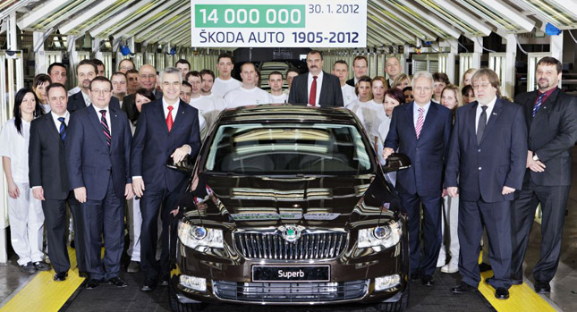  Skoda Celebrates Production of its 14-Millionth Vehicle, wants to Sell 1.5 Million a Year by 2018