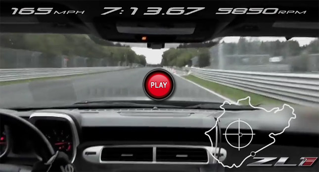  Chevy wants to Make Sure you Know that the Camaro ZL1 was Honed on the Nürburgring