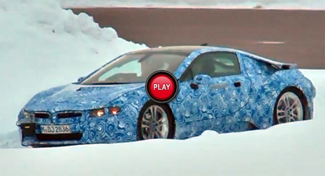  SCOOP: BMW i8 Hybrid Sports Coupe Poses on Film for us