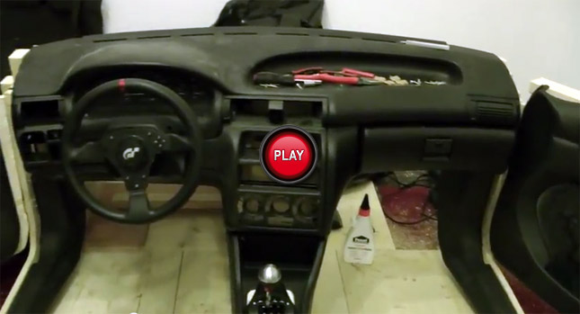  Man Builds a Gaming Cockpit out of an Opel Astra