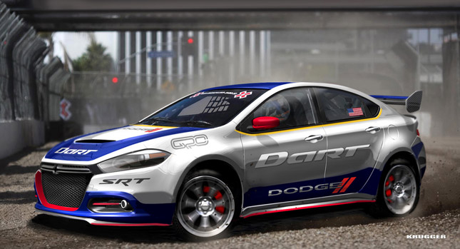  New Dodge Dart Dresses Up for Global Rallycross with Travis Pastrana, gets 600HP 2.0L Turbo