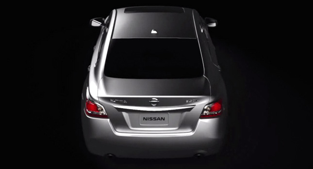  2013 Nissan Altima Teaser No5 Gives us a Quick Round Up of the Exterior and Instrument Panel