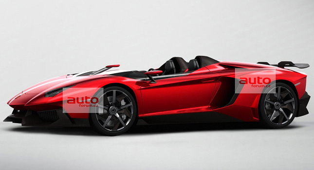  Leaked Photos Reveal Lamborghini's Geneva Motor Show Aventador J Speedster