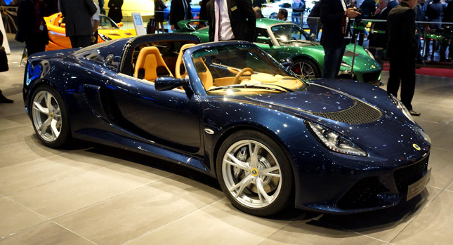  New Lotus Exige S Roadster and Carbon-Bodied Evora GTE Unveiled in Geneva by Kimi Raikkonen