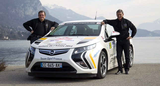  Opel Ampera Wins 2012 Monte Carlo Rally for Electric and Alternative Propulsion Vehicles