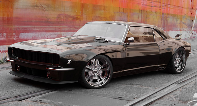 Bo Zolland Working on Custom 1968 Chevrolet Camaro with Supercharged LS3 for 2012 SEMA Show