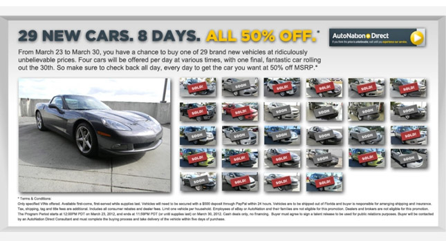  eBay Motors' Store Selling 29 Brand New Cars at Half Price Through March 30th!