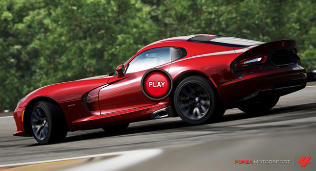  2013 SRT Viper Makes Virtual Debut in Forza Motorsport 4 Trailer, Download Pack on its Way