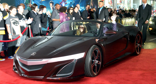  Tony Stark Drives Acura NSX Roadster to The Avengers Red Carpet Premiere [Photos + Videos]