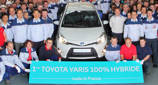  Toyota Begins Production of the Yaris Hybrid at French Plant