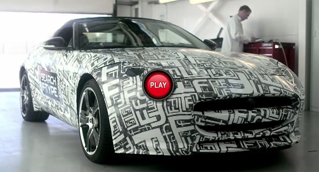  Watch and Hear Jaguar's Upcoming Two-Seater F-Type Roadster on the Road