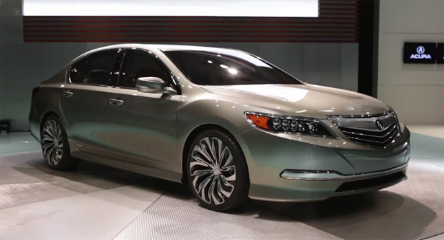  2013 Acura RLX Concept Sedan Sports New V6 Hybrid System with 370HP and 30mpg Combined