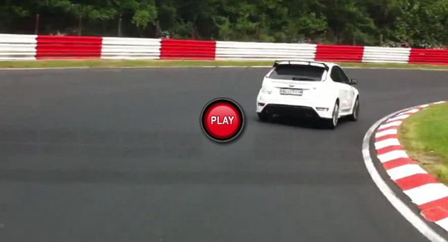  Watch a VW Scirocco R Chase a Ford Focus RS on the Nürburgring Track