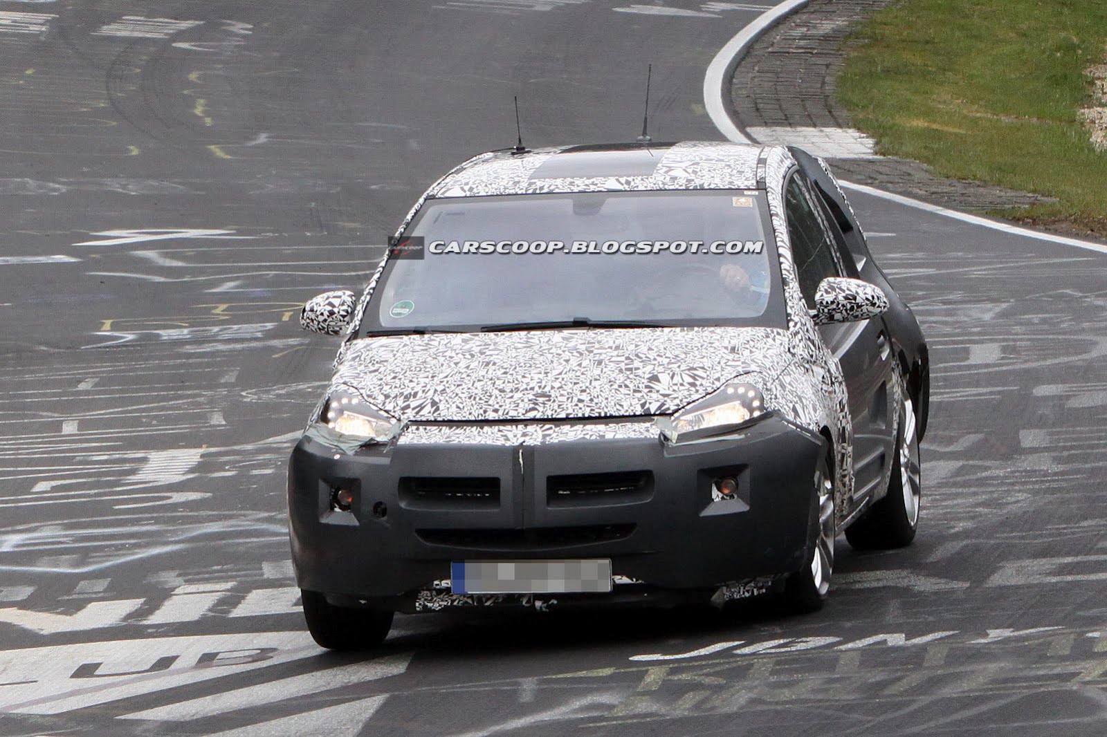 Opel city car driving Opel city car driving