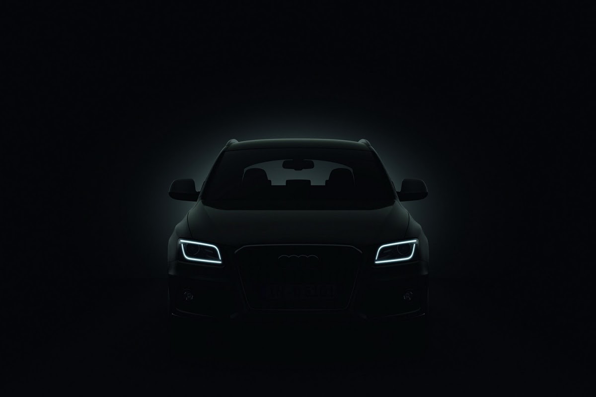 Audi q5 черный дым