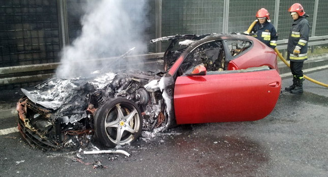  Ferrari Roast Continues with FF that Burns Itself to the Ground in Poland