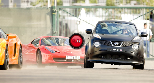  Nissan Releases Short Film on Juke-R's Supercar Race in Dubai