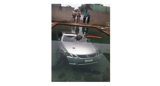  Man Drives Lexus GS into a California Home's Swimming Pool