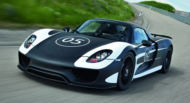  Porsche Reveals Pre-Production 918 Spyder Plug-in Hybrid Super Car with More than 770HP