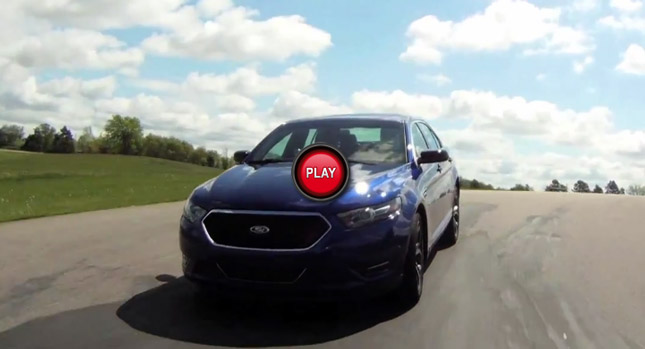  Ford Takes 2013 Taurus with SHO Performance Package to the Track