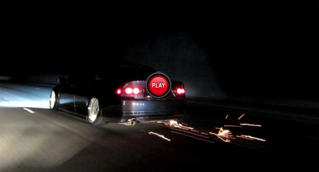  Slammed Acura TSX Sparks up the Highway