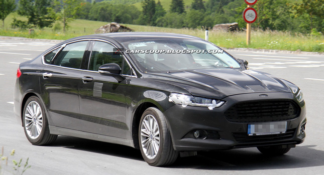  Spy Shots: New 2013 Ford Mondeo Sedan Undergoing Tests in Europe