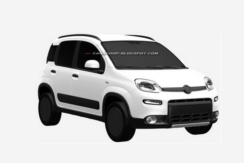 New 13 Fiat Panda 4x4 Soft Crossover Revealed In Patent Drawings Carscoops