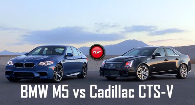  Can the 2012 Cadillac CTS-V Match Up to the New 2013 BMW M5 Saloon?