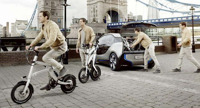  BMW i Pedelec is a Foldable Electric Bicycle for the i3