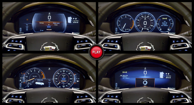  Watch the 2013 Cadillac XTS's Reconfigurable Instrument Cluster in Action