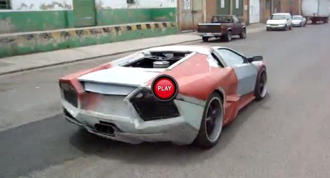  Poor Man's Lamborghini Reventon Filmed Cruising Down the Road…