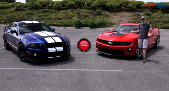 Shelby GT500 and Camaro ZL1 Battle it Out on the Test Track | Carscoops