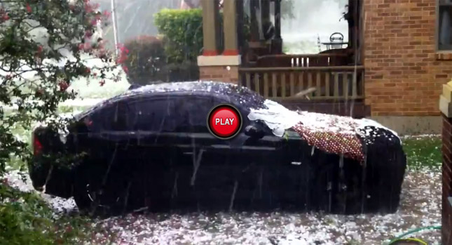 All Hail Breaks Loose in Dallas, Cars and Drivers Under Attack by Baseball Sized Hailstones