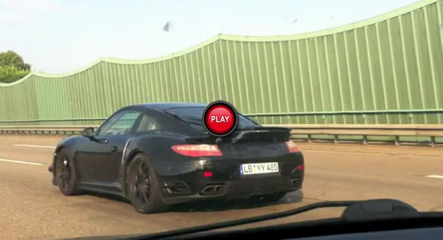  Spied: New Porsche 911 Turbo Filmed on the Autobahn and the Nürburgring