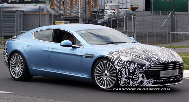  Spy Shots: Is Aston Martin Preparing a More Powerful Rapide S Model?