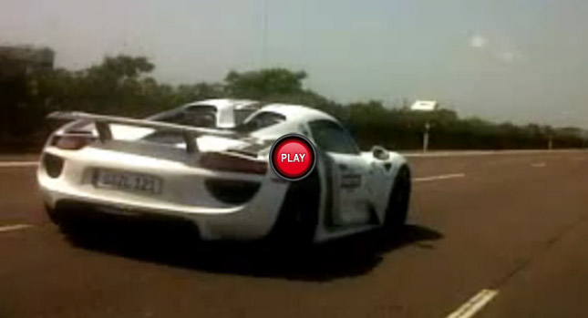 Scoop: Three Porsche 918 Spyder Prototypes Filmed on a Highway in Spain
