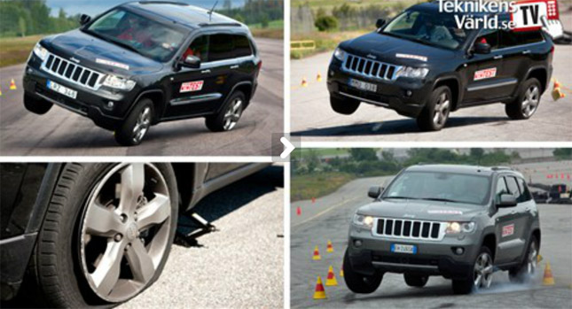  New Video Shows Jeep Grand Cherokee's Tires Pop Multiple Times in Moose Test
