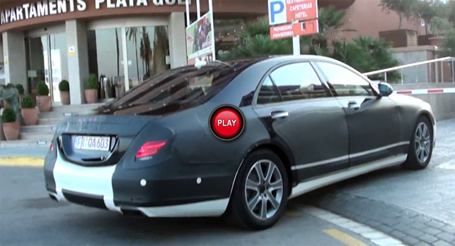 Scoop 14 Mercedes Benz S Class Filmed In Spain By A Bicyclist Carscoops