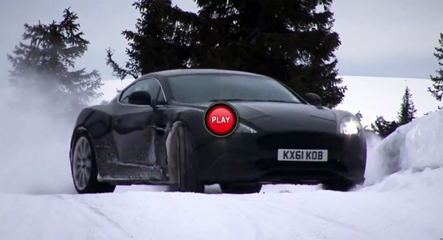  EVO Goes for a Ride in an Aston Martin Vanquish on a Frozen Lake in Sweden