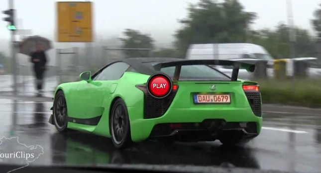  After the Lexus LFA AD-A, Another Prototype with an AD-B Moniker Filmed Around the 'Ring