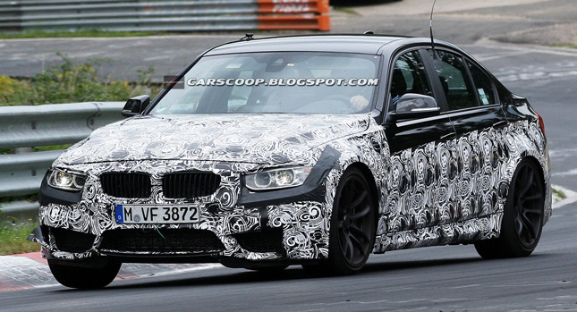 Spy Shots: BMW Engineers Hone the Next M3 Sedan on the Nürburgring