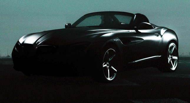  First Official Photo Teaser of New BMW Zagato Roadster Concept