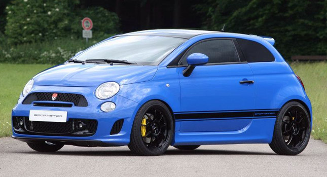  G-Tech Turns the Fiat 500 into a Chop-Top Baby Blue Sportster