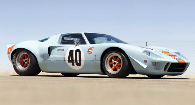 Ford GT40 Gulf/Mirage Used by Steve McQueen Fetches Record $11 Million in Pebble Beach