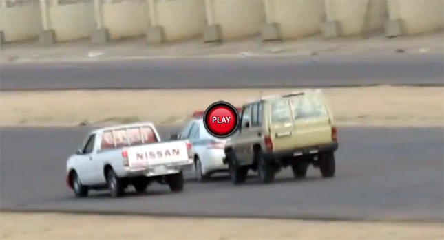  Watch Saudi Arabian Drifters Chase Down a Police Officer