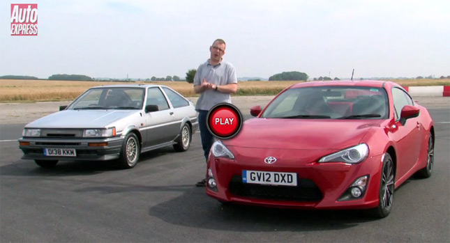  Toyota GT 86 Comes Face-to-Face with its 1980s AE86 Predecessor